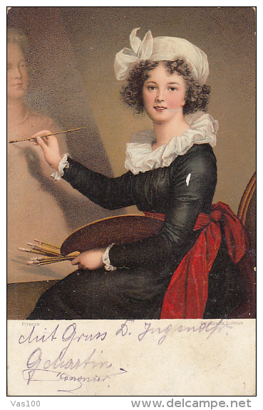 CPA PAINTINGS, ELISABETA LEBRUN- PORTRAIT - Malerei & Gemälde