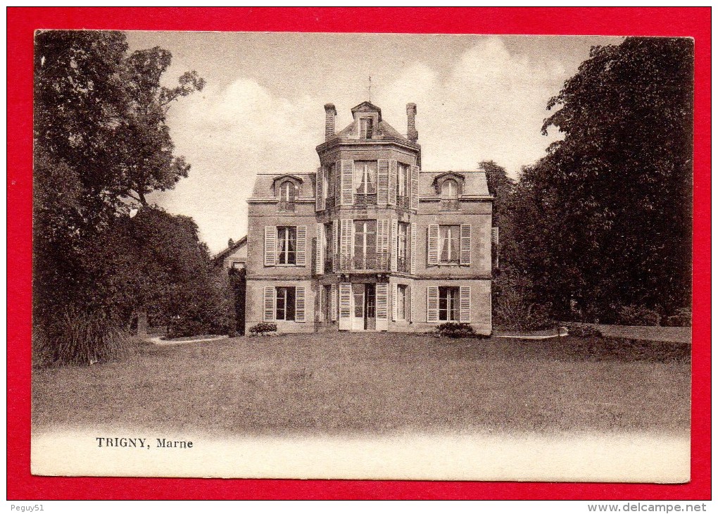 51. Trigny. Château . (Propriété Louise De La Morinerie-1934 ?). - Sonstige & Ohne Zuordnung