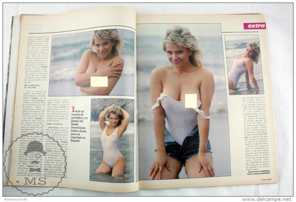 1988 Spanish Men´s Magazine - Tatjana Simic Is The Next Girl After Sabrina Salenro & Samantha Fox - [2] 1981-1990