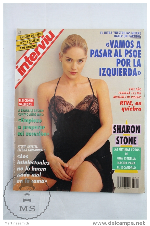 1988 Spanish Men´s Magazine - Sharon Stone Sexy Pictures, Sylvia Kristel, Lilí Fonesca - [2] 1981-1990