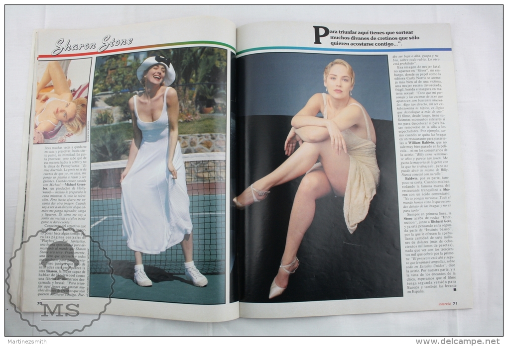 1988 Spanish Men´s Magazine - Sharon Stone Sexy Pictures, Sylvia Kristel, Lilí Fonesca - [2] 1981-1990