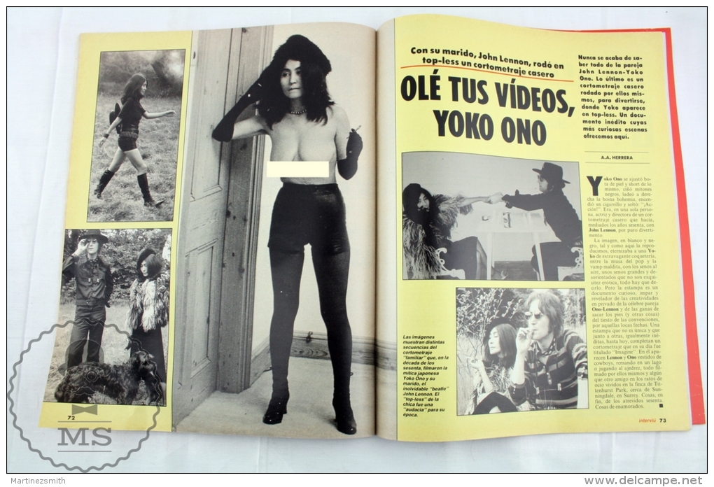 1992 Spanish Men´s Magazine - Gail Mckenna Nude Pictures. Yoko Ono Topless. Elton John. - [3] 1991-Hoy