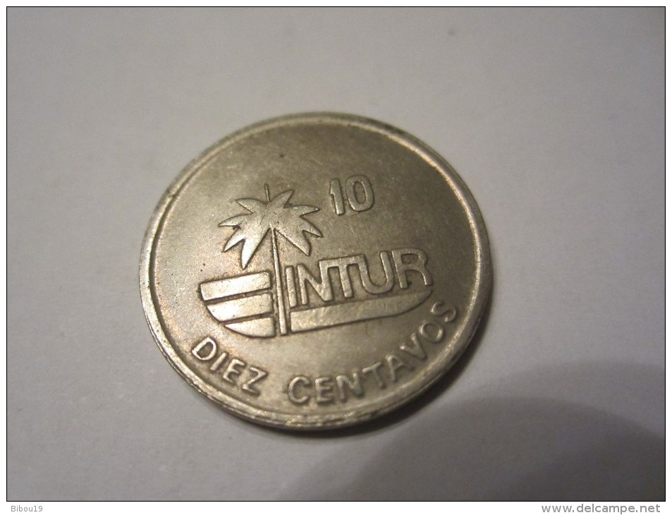 10 CENTAVOS INTUR INSTITUTO NACIONAL DE TURISMO 1989 CUBA - Cuba