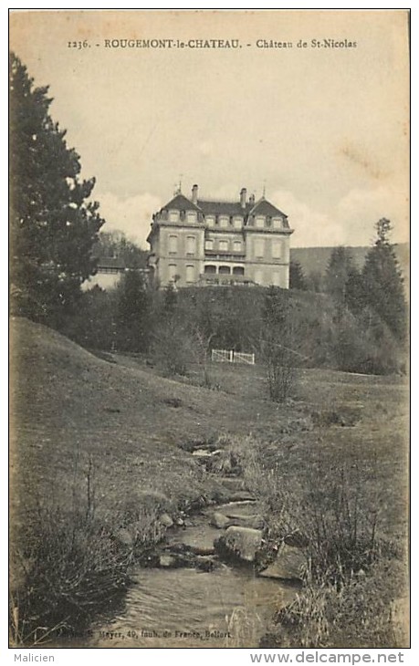 - Depts Divers - Ref- EE630 - Territoire De Belfort - Rougemont Le Chateau - Le Chateau De Saint Nicolas - - Rougemont-le-Château