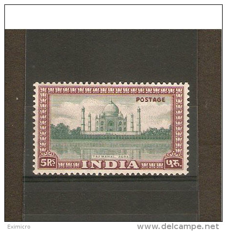 INDIA 1949 5R SG 322 MOUNTED MINT Cat £70 - 1936-47 King George VI