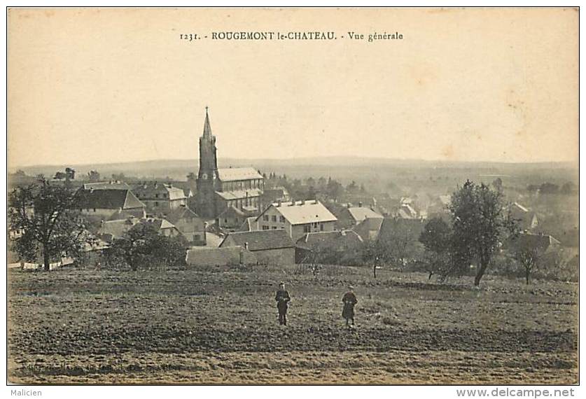 - Depts Divers - Ref- EE621- Territoire De Belfort - Rougemont Le Chateau - Vue Generale - Carte Bon Etat - - Rougemont-le-Château