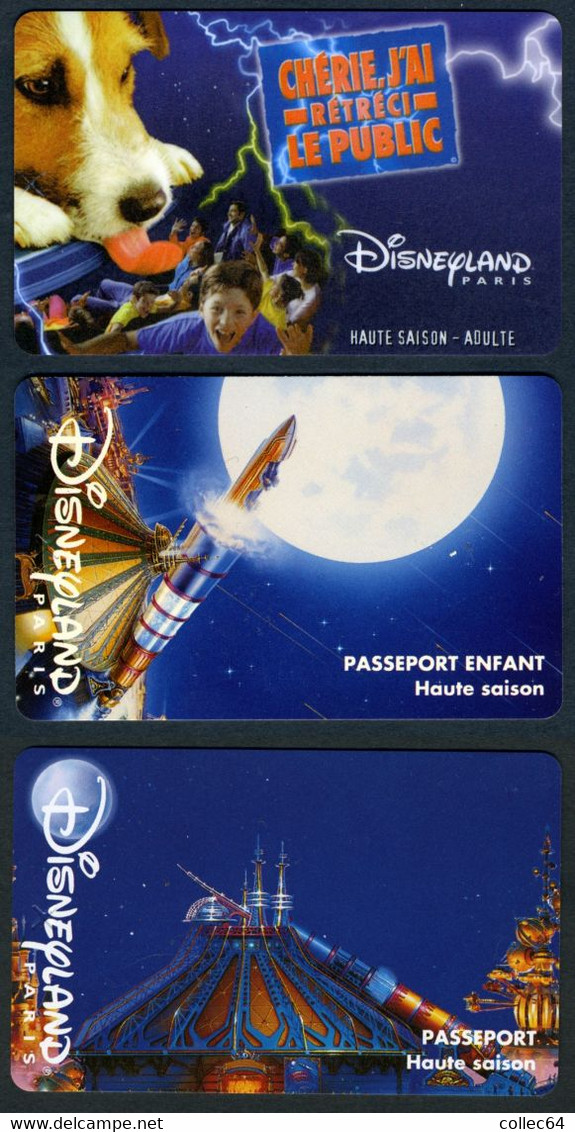 3 Passeports "Disneyland Paris" - Pasaportes Disney
