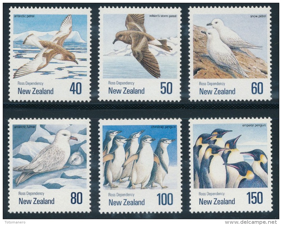 ROSS DEPENDENCY New Zealand 1990 Antarctic Birds Set Of 6v** - Unused Stamps