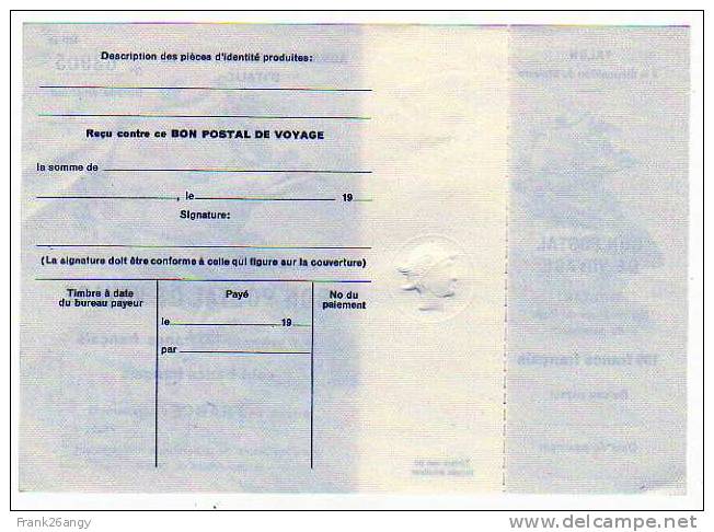 BON POSTAL DE VOYAGE Da 200 Franchi Francesi Nuovo Perfetto - Altri & Non Classificati