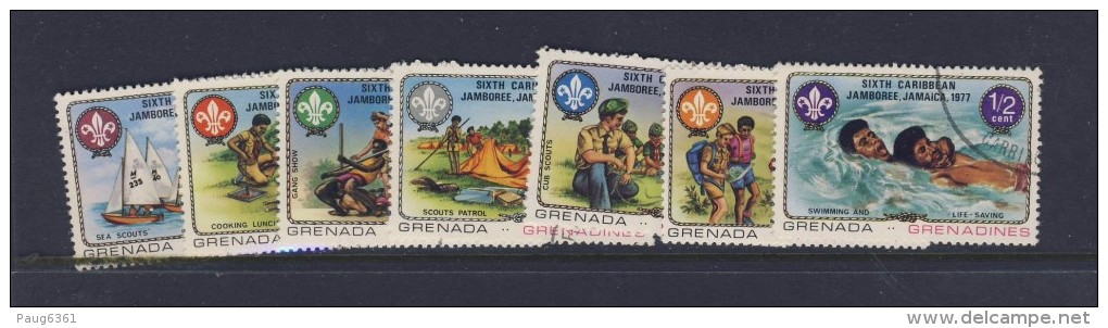 GRENADINES 1977 SCOUTISME  Yvert N°215/21  OBLITERE - Oblitérés