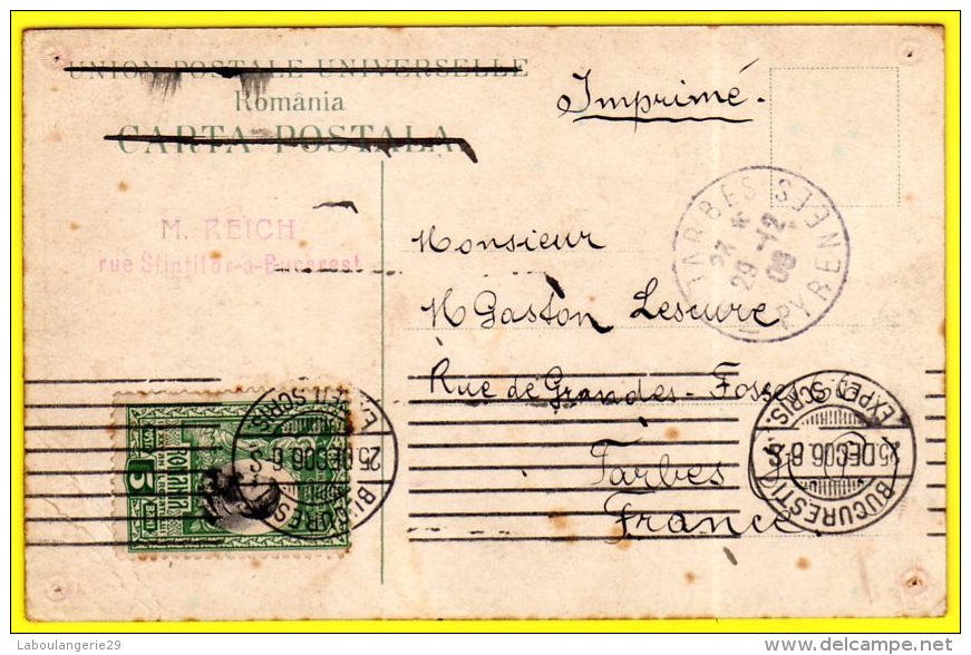 M° 1 . ROUMANIE . TIMBRES DE ROMANIE . ( ABIMEE TROUS D'EPINGLE ET PLIEE AUX COIN VOIR SCAN ) - Romania