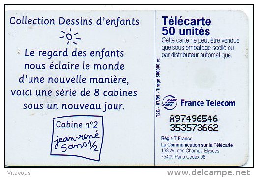 Dessin D'enfant Children Télécarte Telefonkarten Phonecard B344 - 1999