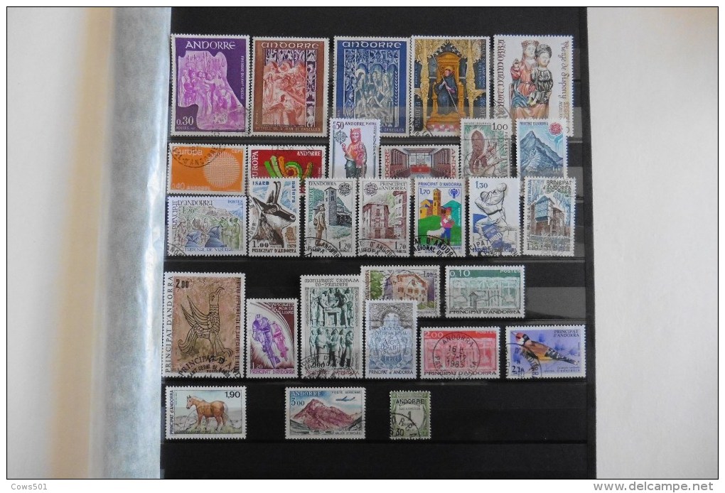 Andorre Français : 29 Timbres Oblitérés - Collections