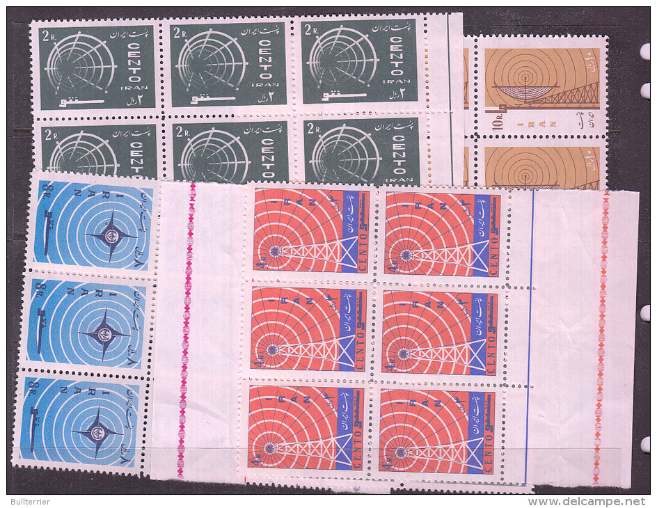 IRAN - 1966 - CENTO SET OF 6 IN  BLOCKS OF  6  MINT NEVER HINGED - Iran