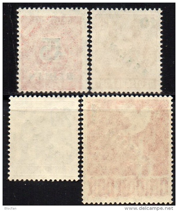 Grüner Aufdruck Berlin 64/7 ** 250€ Grünaufdruck 1949 Auf Ziffer, Bauern, Stahl-Arbeiter, Taube Overprint Set Westberlin - Neufs