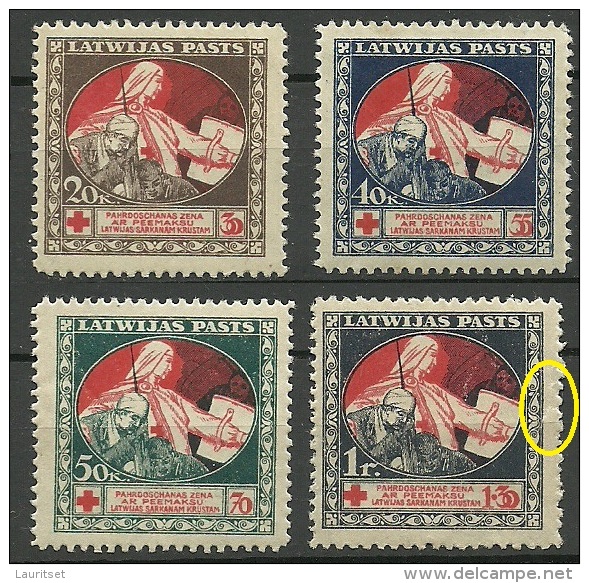 LETTLAND Latvia 1920 Michel 51 - 54 Y MNH READ LESEN! - Latvia