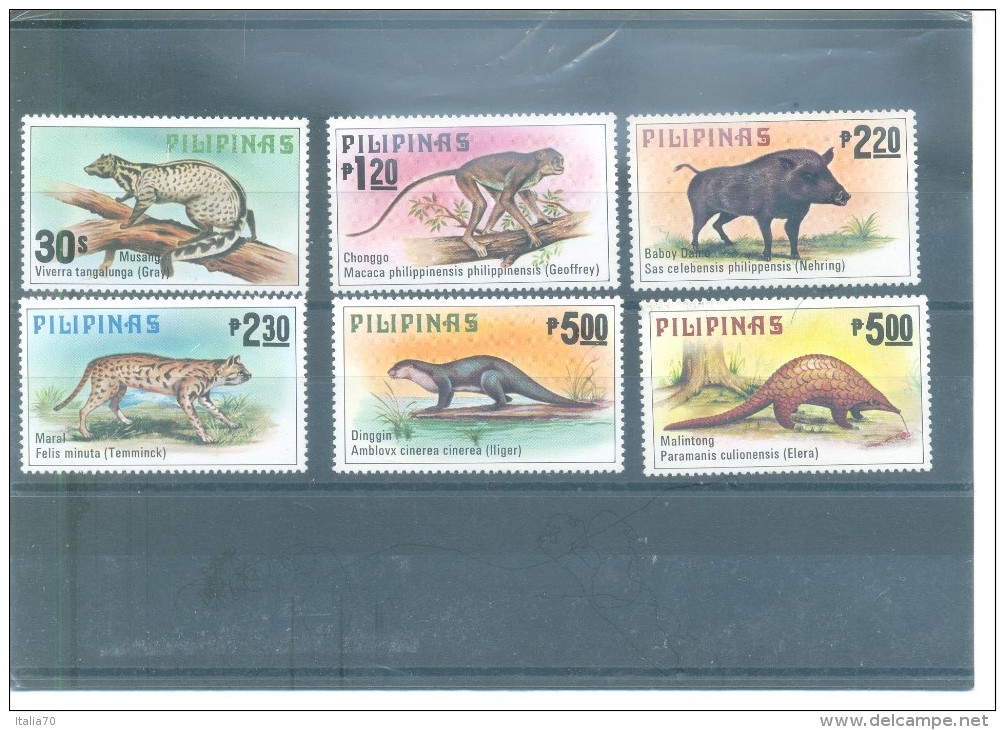 FLIPINAS 1121/1126 (6V) 1979 YVER - Filipinas