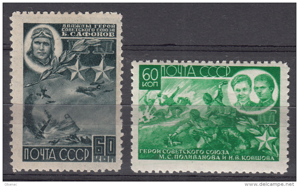 Russia USSR 1944 Mi#930-931 Mint Hinged - Ungebraucht