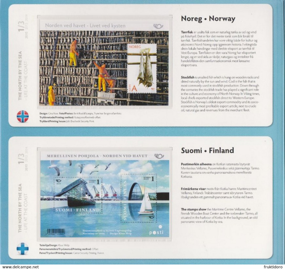 The North By The Sea - Denmark - Norway - Sweden - Finland - Aland - Iceland - Greenland - Faroe Island - Blocks Folder - Altri - Europa