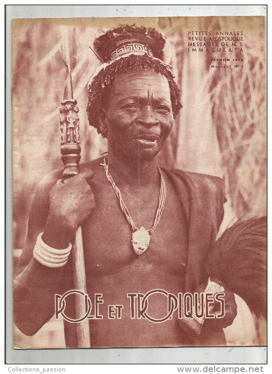 POLE ET TROPIQUES , N° 2 , 1954 , Les Missionnaires Oblats Au CONGO BELGE , 23 Pages , Frais Fr : 2.70€ - Géographie