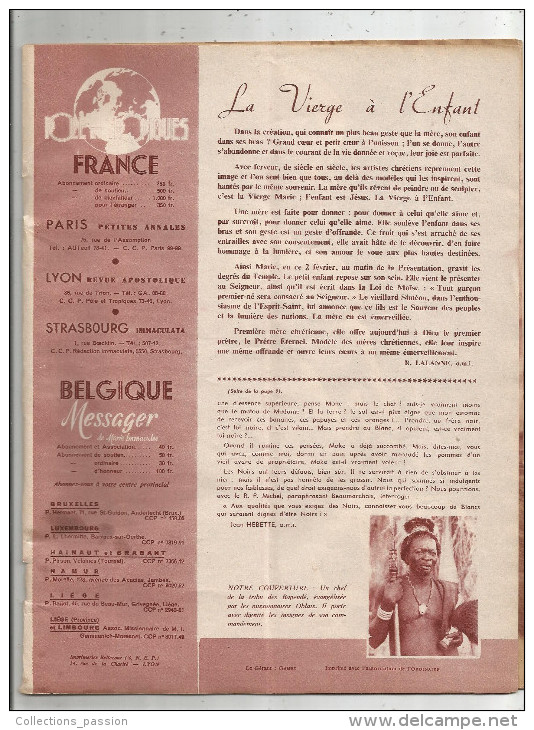 POLE ET TROPIQUES , N° 2 , 1954 , Les Missionnaires Oblats Au CONGO BELGE , 23 Pages , Frais Fr : 2.70€ - Géographie