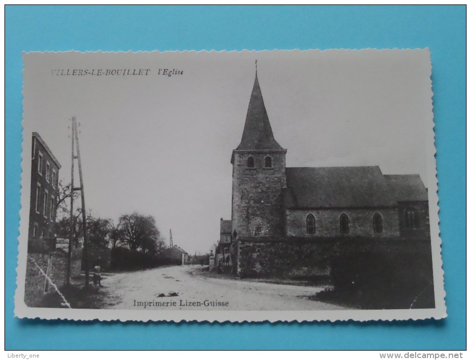 L´Eglise ( Copie De CP / PK Copy ) Anno 19?? ( Zie Foto Details ) !! - Villers-le-Bouillet