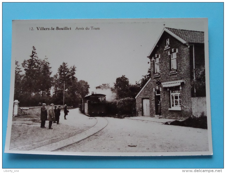 Arrêt Du TRAM ( Copie De CP / PK Copy ) Anno 19?? ( Zie Foto Details ) !! - Villers-le-Bouillet