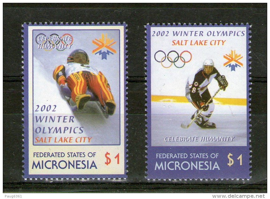 MICRONESIE  2002 JO SC N°486/87 ANNEAUX COULEURS  NEUF MNH** - Inverno2002: Salt Lake City