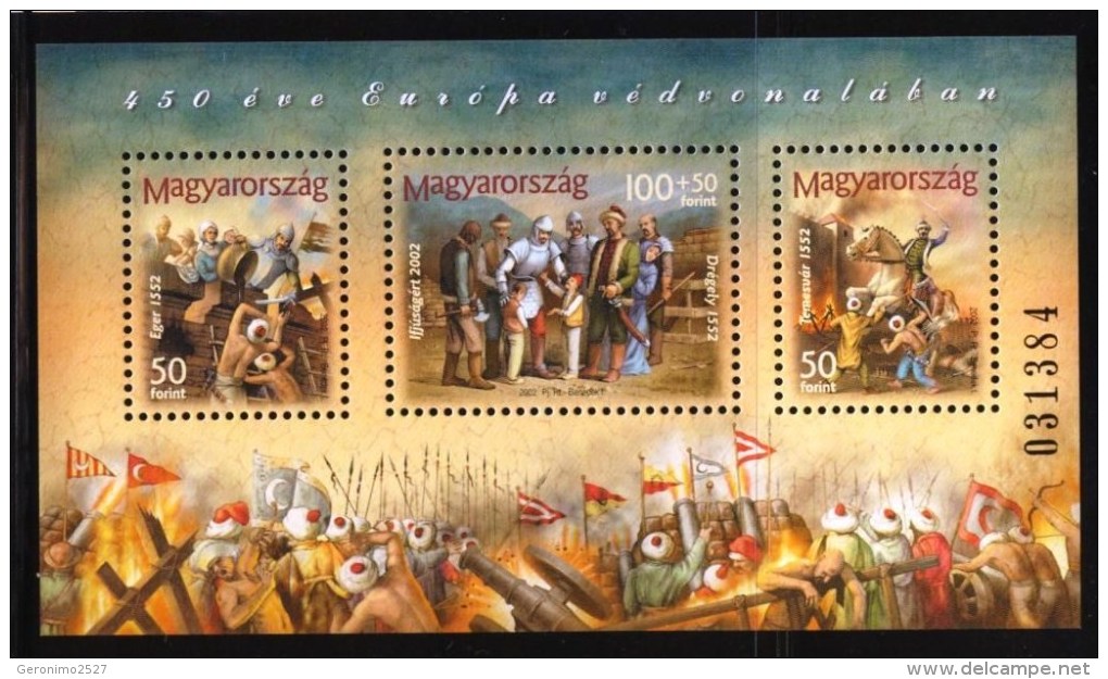 HUNGARY 2002 HISTORY The Battle Against OTTOMAN EMPIRE - Fine S/S MNH - Ongebruikt