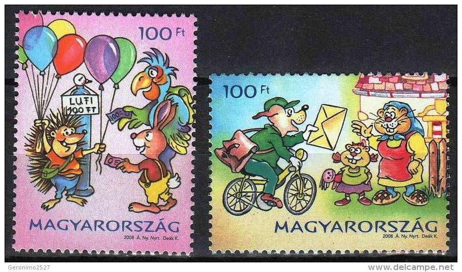 HUNGARY 2008 CULTURE Cartoon Paintings PHILA VILLAGE VI - Fine Set MNH - Ungebraucht