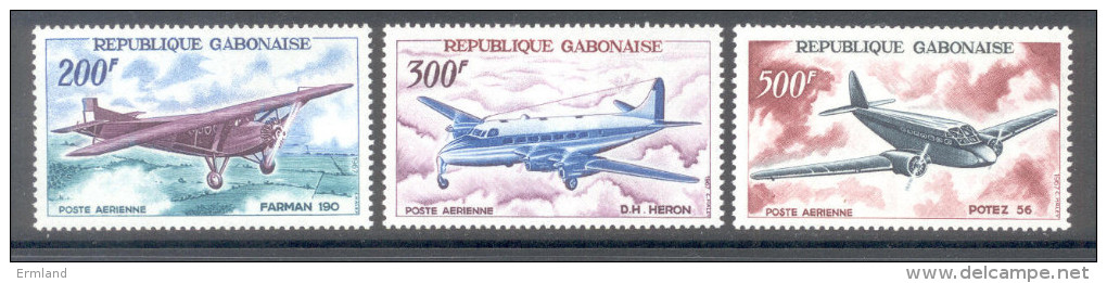 Gabun - Rep. Gabonaise 1967 - Michel 273 - 275 ** - Gabun (1960-...)