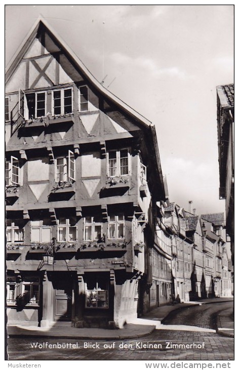 Germany PPC Wolfenbüttel. Blick Auf Den Kleinen Zimmerhof Cramers Kunstanstalt Echte Real Photo Véritable Vera (2 Scans) - Wolfenbuettel