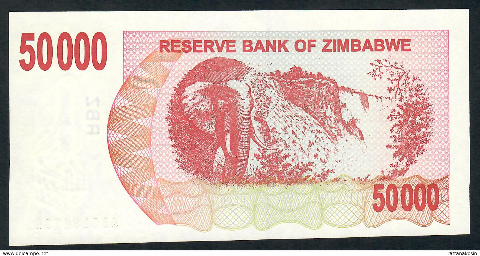 ZIMBABWE P47  50.000  DOLLARS  1.3.2007 To 31.7.2007 #AB Signature 5  UNC. - Simbabwe