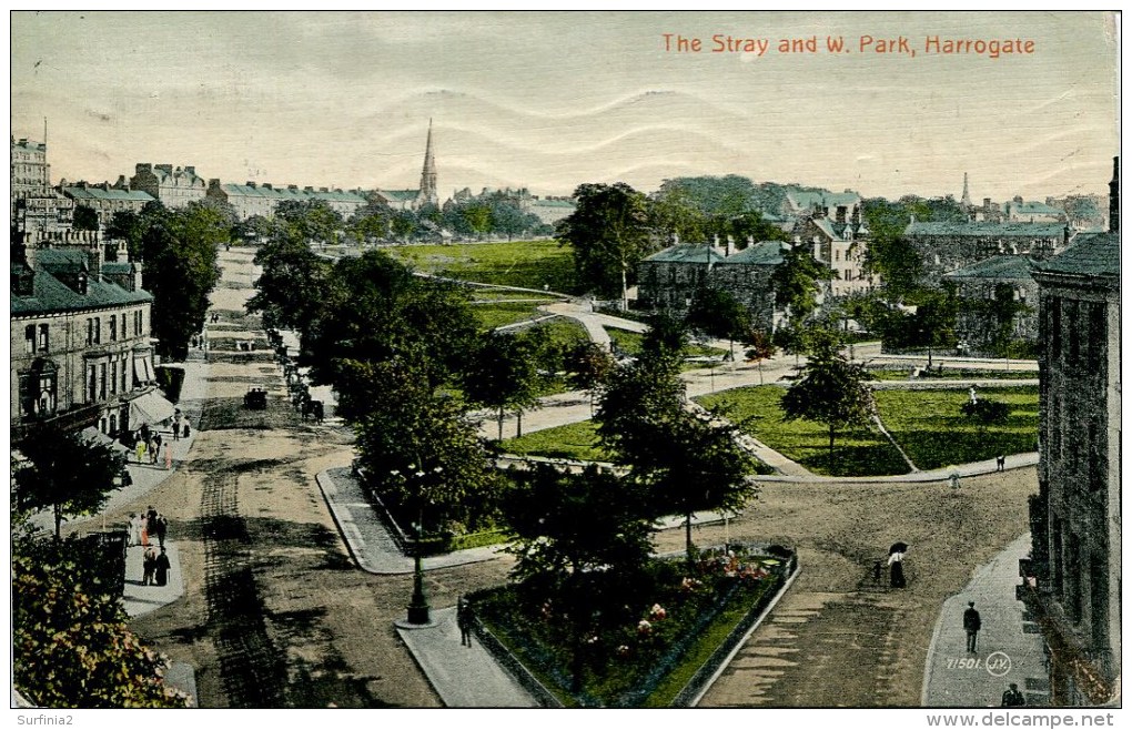 YORKS - HARROGATE -  THE STRAY AND W PARK Y2841 - Harrogate