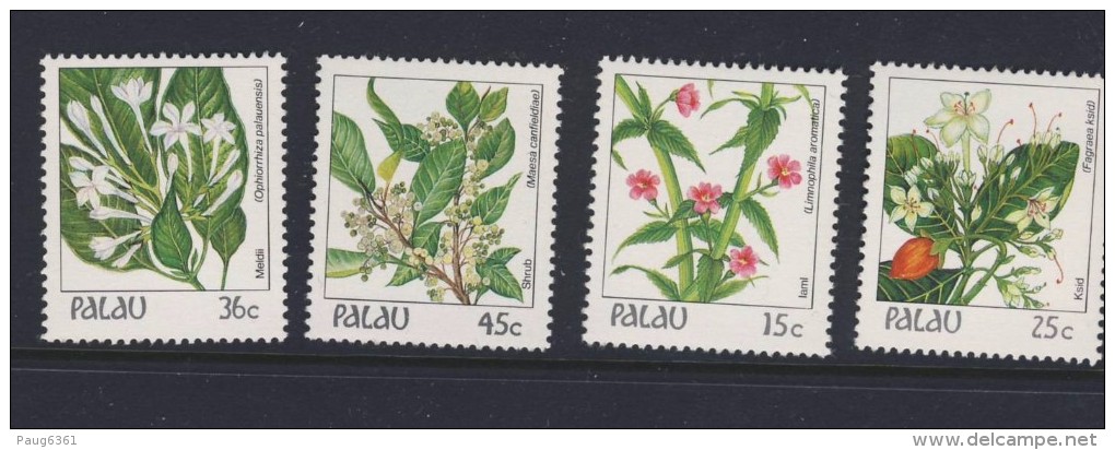 PALAU 1988 FLEURS  YVERT N°216/19  NEUF MNH** - Autres & Non Classés