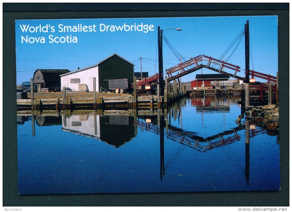 CANADA  -  Sanford  World's Smallest Drawbridge  Unused Postcard - Yarmouth