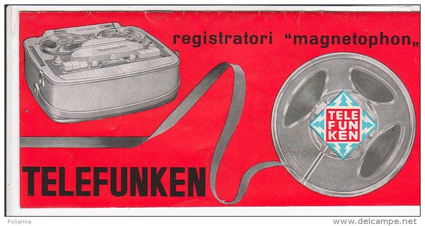 B1529 - Brochure LISTINO ILLUSTRATO - REGISTRATORI MAGNETOPHON TELEFUNKEN Anni '60 - Appareils