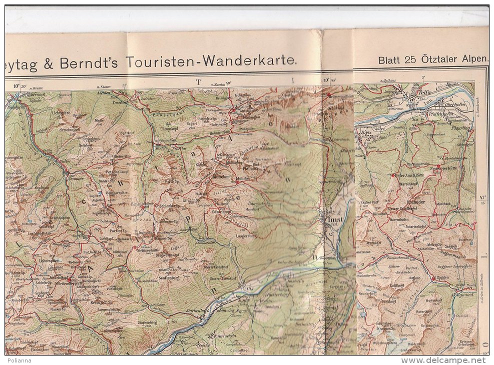 B1540 - CARTINA - MAP G.Freytag &amp; Berndt - BLATT 25 OTZALER ALPEN - Carte Topografiche