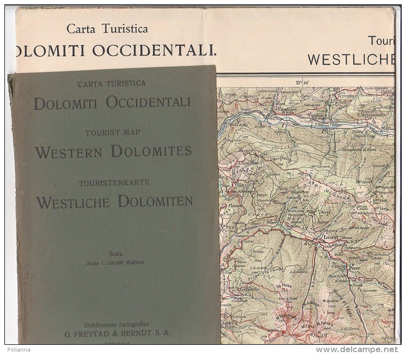 B1541 - CARTINA - MAP G.Freytag &amp; Berndt - DOLOMITI OCCIDENTALI - Topographische Kaarten