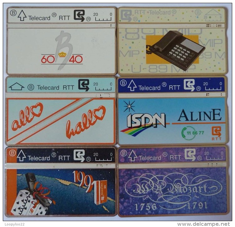 BELGIUM - L&G - RTT - Taxcard - Group Of 6 - Used - Collections