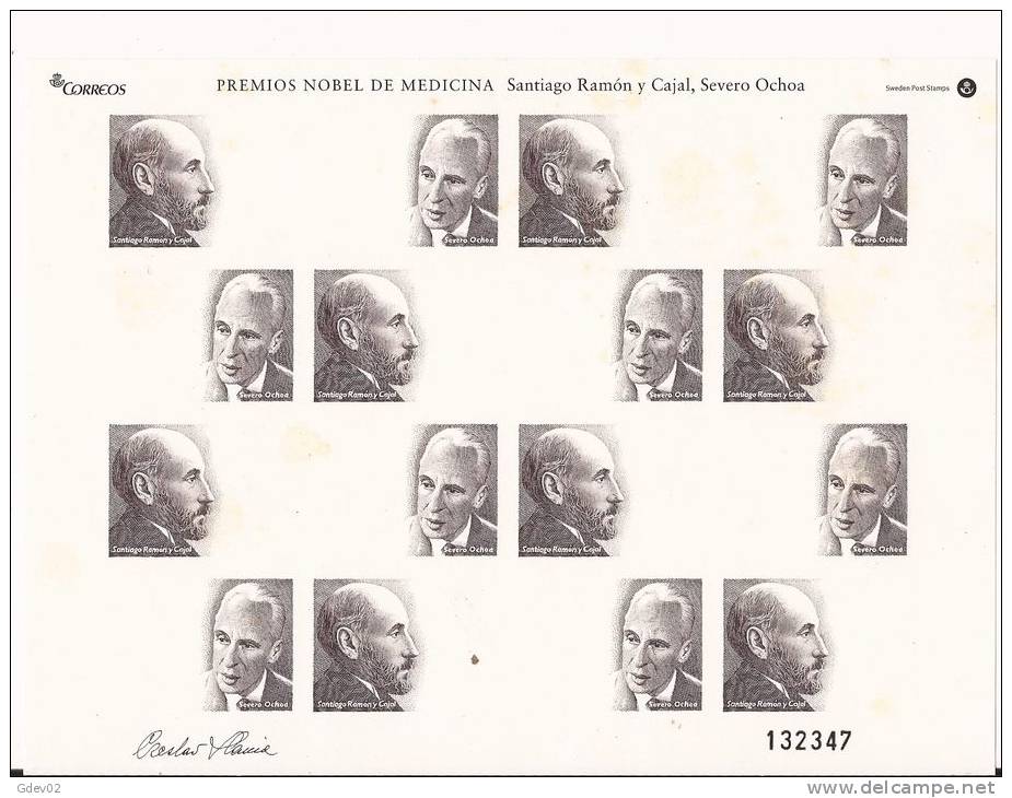 ESB050TPSC.LFT.Spain.Espagne. Premio   Nobel De Medicina.Severo Ochoa,Ramon Y Cajal. Nuevo, Sin Charnela - Otros & Sin Clasificación