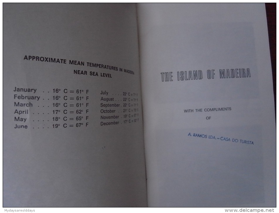 1 Book- Portugal - Madeira - The Island Of Madeira - Old Turist Guide - Guia Turistico (9 Scans) - 1950-Oggi