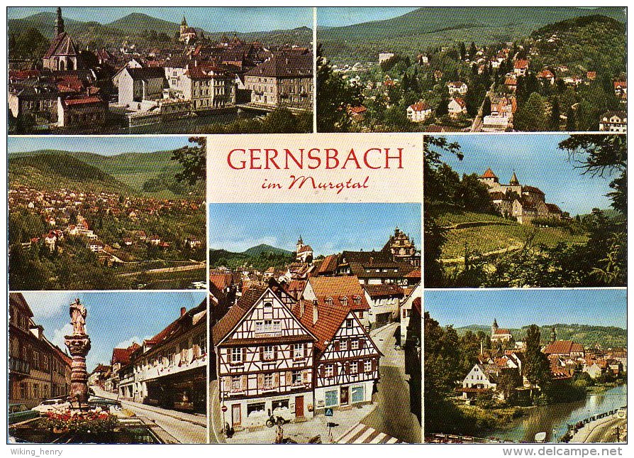 Gernsbach - Mehrbildkarte 4 - Gernsbach