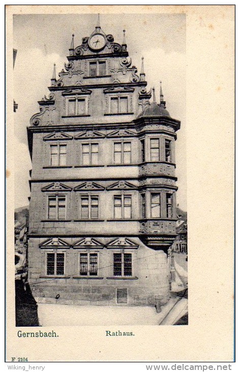 Gernsbach - S/w Rathaus 1 - Gernsbach