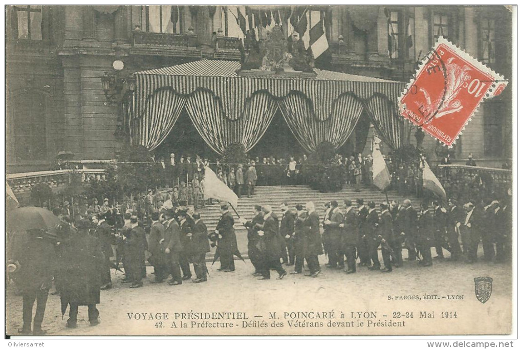 Lyon  Raymond Poincaré Président De La République 1914 - Other & Unclassified