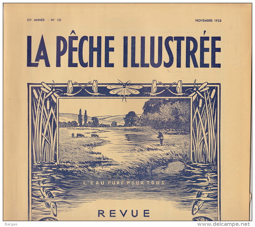 Revue Ancienne La Pêche Illustrée Novembre 1933 - 1900 - 1949