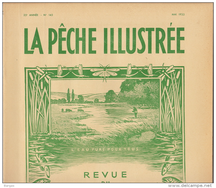 Revue Ancienne La Pêche Illustrée Mai 1933 - 1900 - 1949