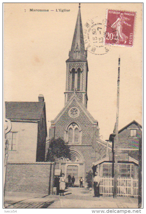 1925  Maromme " L'Eglise " ( Vers Dalheim  Luxembourg  ) - Canteleu