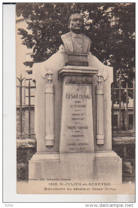 Saint Julien En Genevois Monument Du Sénateur César Duval 1922 - Saint-Julien-en-Genevois