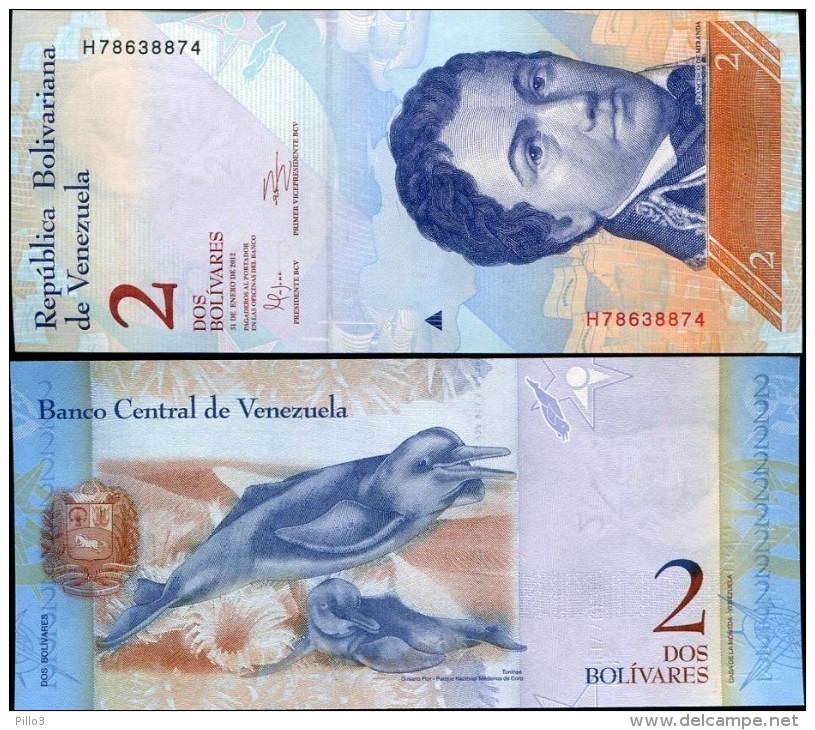 VENEZUELA :  2 Bolivares  Del  31.01.2012  Pick 88 D  FdS  UNC - Venezuela